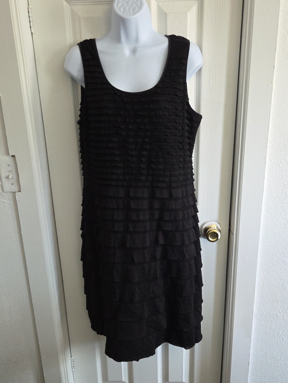 Scarlett Black Ruffled Mini Dress